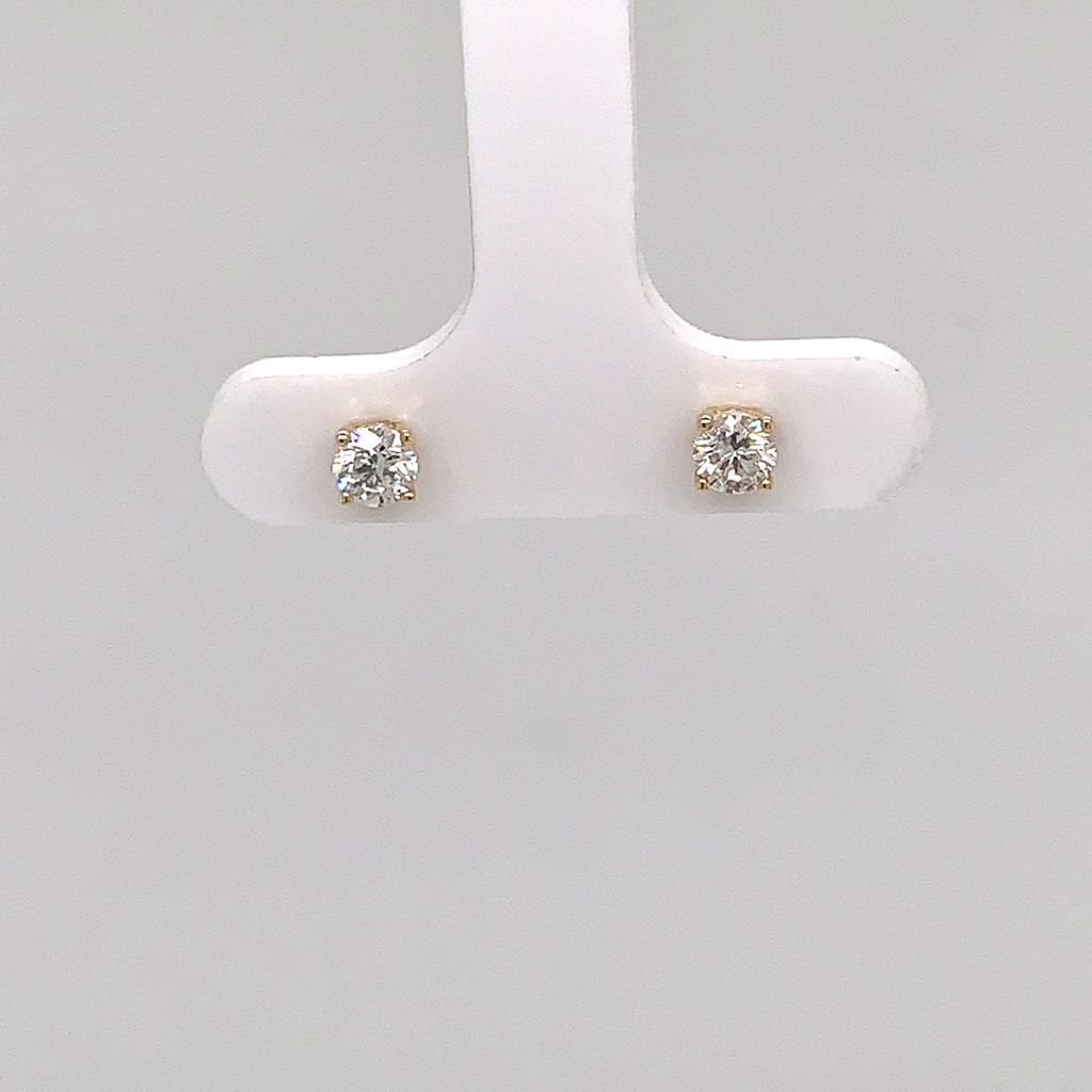 Solitaire Stud Earring